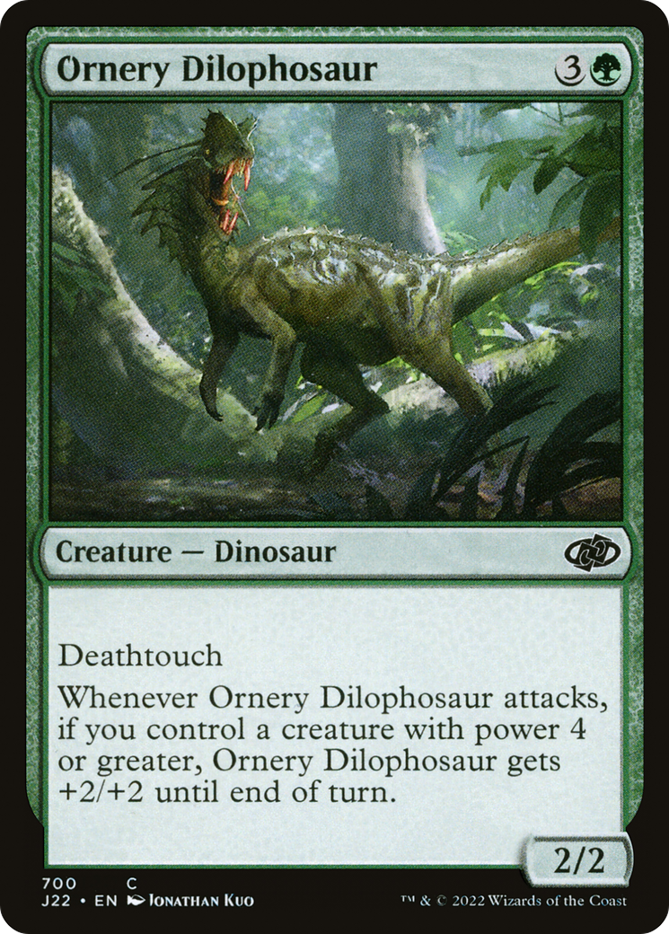 Ornery Dilophosaur [Jumpstart 2022] | Card Merchant Takapuna