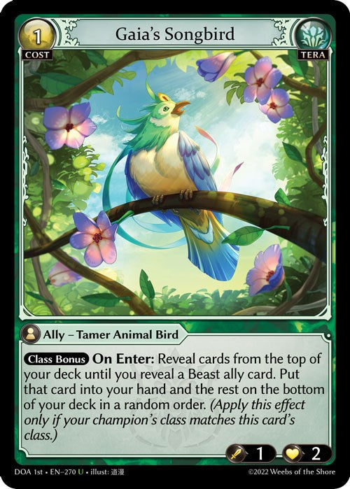 Gaia's Songbird (270) [Dawn of Ashes: 1st Edition] | Card Merchant Takapuna