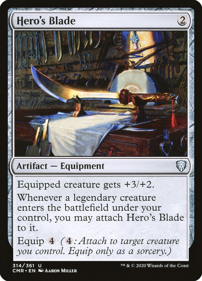 Hero's Blade (314) [Commander Legends] | Card Merchant Takapuna