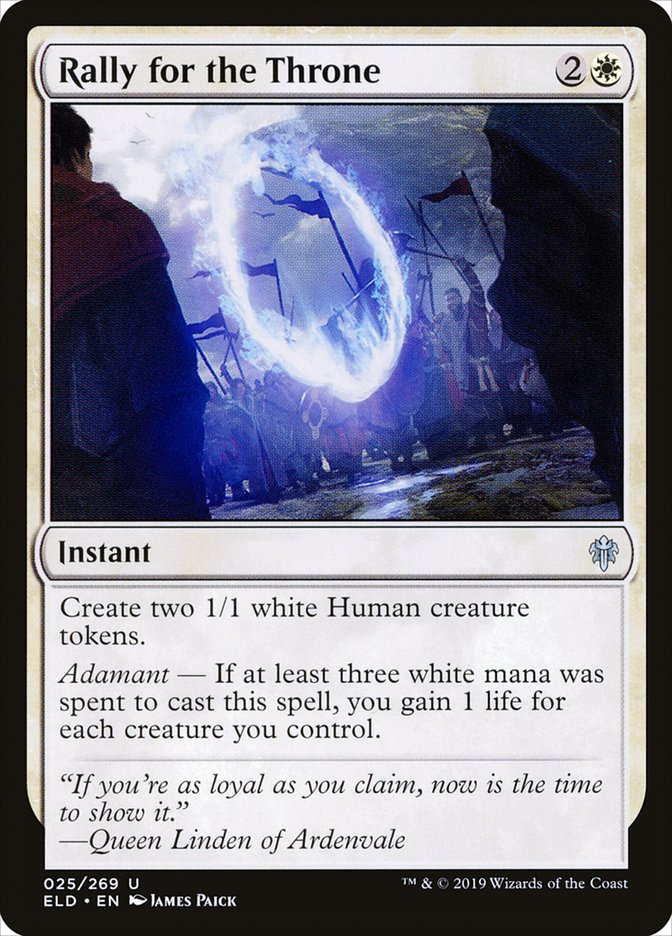 Rally for the Throne [Throne of Eldraine] | Card Merchant Takapuna