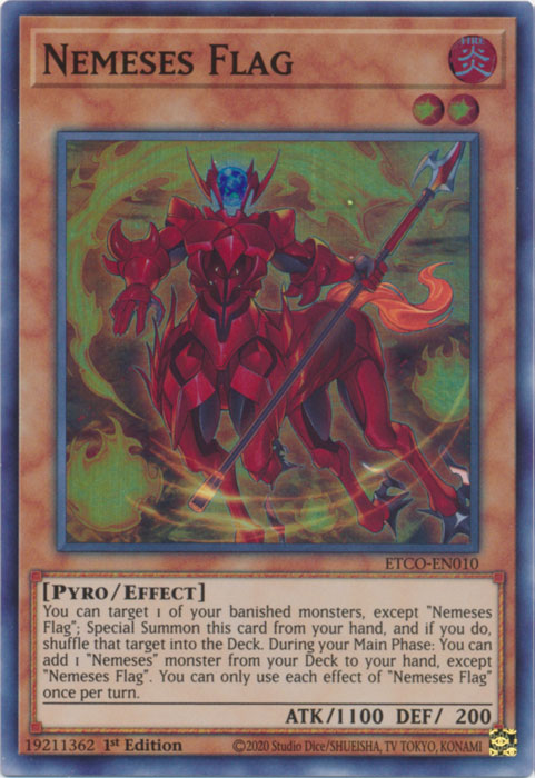 Nemeses Flag [ETCO-EN010] Super Rare | Card Merchant Takapuna