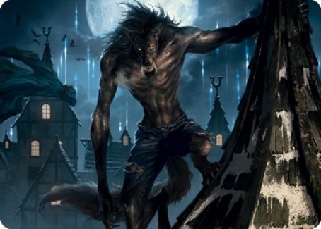 Stalking Predator Art Card [Innistrad: Midnight Hunt Art Series] | Card Merchant Takapuna