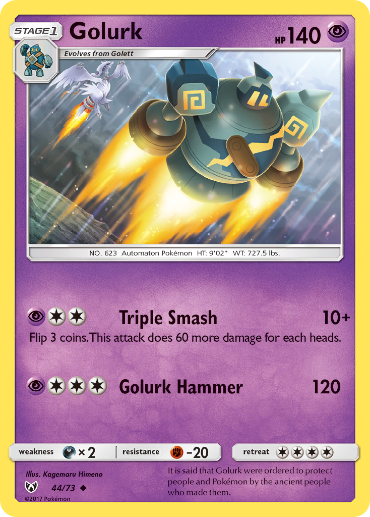 Golurk (44/73) [Sun & Moon: Shining Legends] | Card Merchant Takapuna