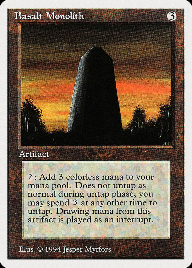 Basalt Monolith [Summer Magic / Edgar] | Card Merchant Takapuna