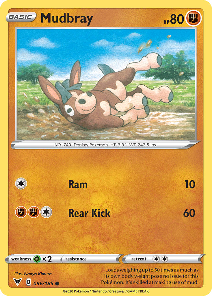 Mudbray (096/185) [Sword & Shield: Vivid Voltage] | Card Merchant Takapuna