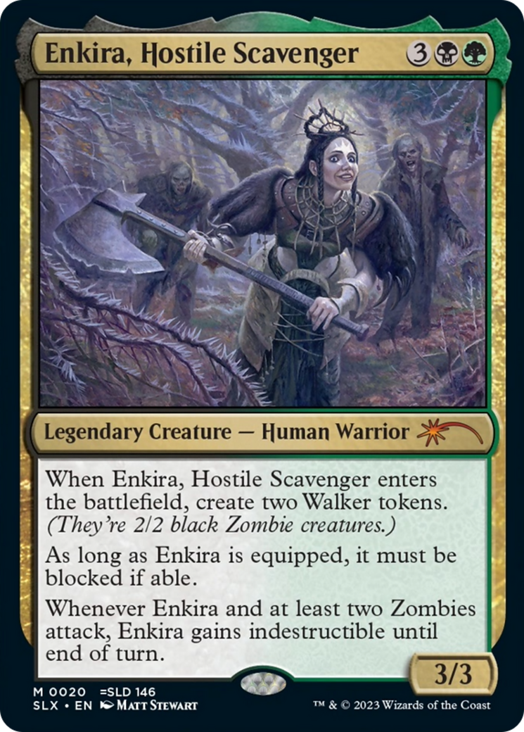 Enkira, Hostile Scavenger [Secret Lair: Universes Within] | Card Merchant Takapuna