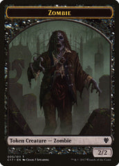 Vampire // Zombie Double-Sided Token [Commander 2017 Tokens] | Card Merchant Takapuna