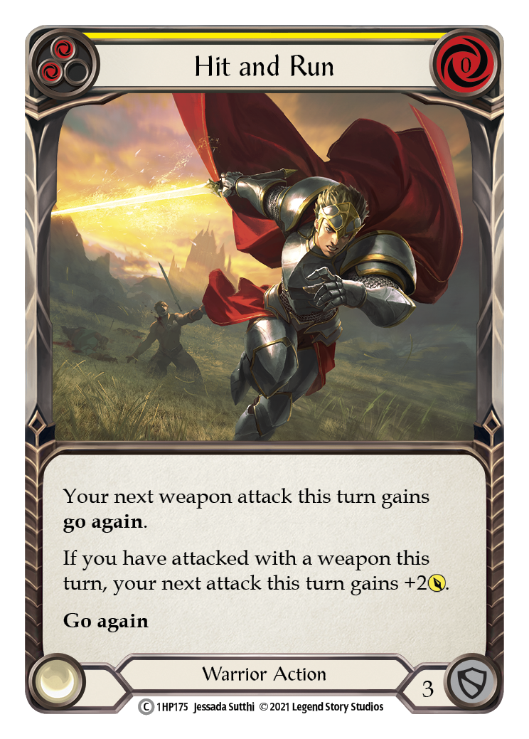 Hit and Run (Yellow) [1HP175] (History Pack 1) | Card Merchant Takapuna