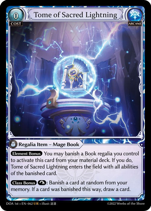 Tome of Sacred Lightning (062) [Dawn of Ashes: 1st Edition] | Card Merchant Takapuna