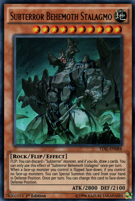 Subterror Behemoth Stalagmo [TDIL-EN084] Ultra Rare | Card Merchant Takapuna