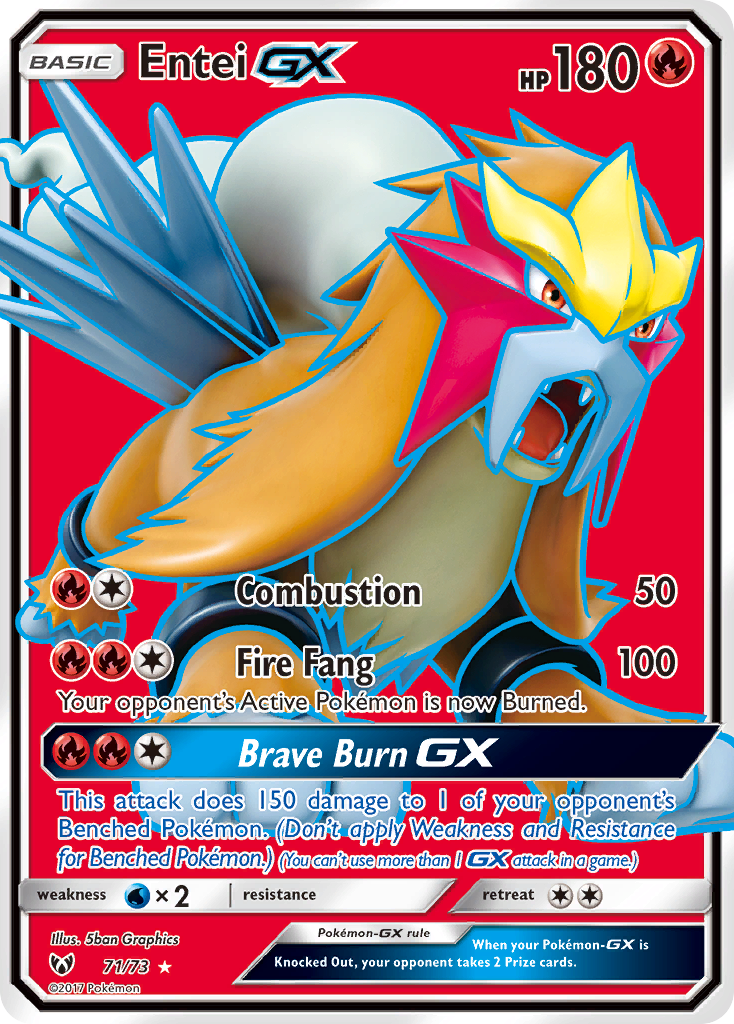Entei GX (71/73) [Sun & Moon: Shining Legends] | Card Merchant Takapuna