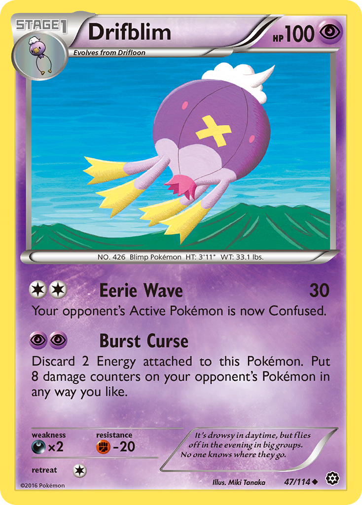 Drifblim (47/114) [XY: Steam Siege] | Card Merchant Takapuna