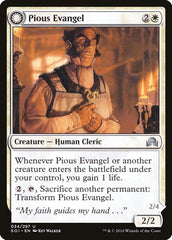 Pious Evangel // Wayward Disciple [Shadows over Innistrad] | Card Merchant Takapuna