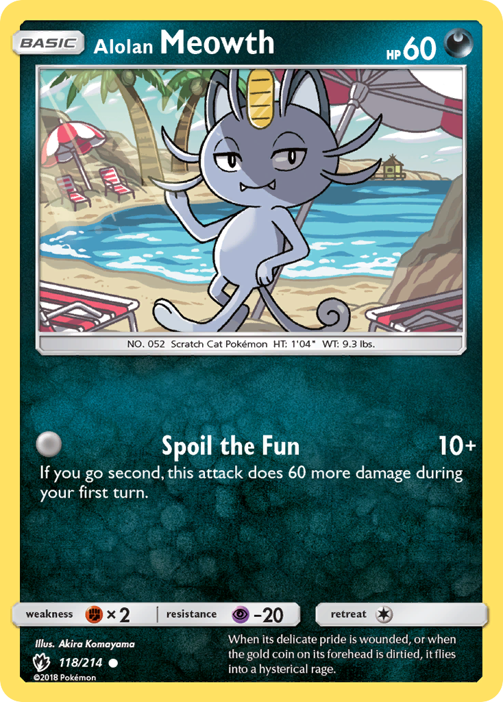 Alolan Meowth (118/214) [Sun & Moon: Lost Thunder] | Card Merchant Takapuna