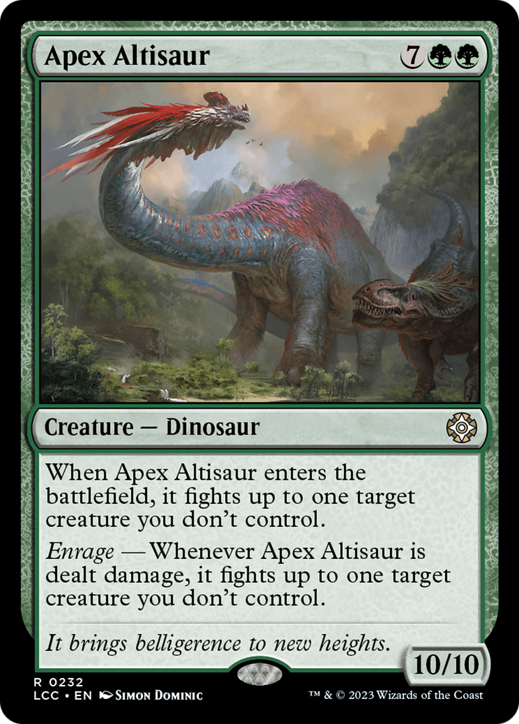 Apex Altisaur [The Lost Caverns of Ixalan Commander] | Card Merchant Takapuna