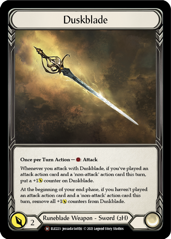 Duskblade [U-ELE223] (Tales of Aria Unlimited)  Unlimited Rainbow Foil | Card Merchant Takapuna