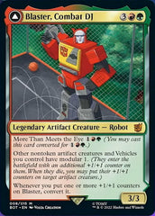 Blaster, Combat DJ // Blaster, Morale Booster [Transformers] | Card Merchant Takapuna