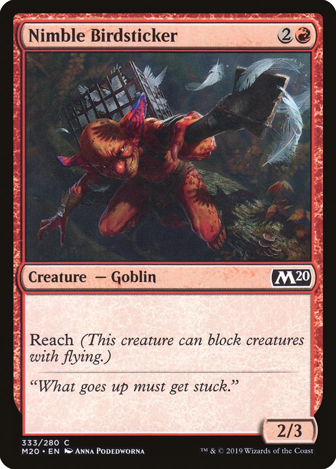 Nimble Birdsticker [Core Set 2020] | Card Merchant Takapuna
