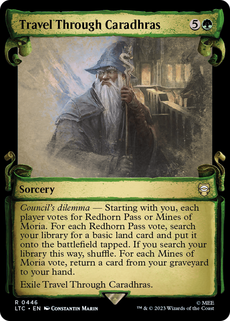 Travel Through Caradhras [The Lord of the Rings: Tales of Middle-Earth Commander Showcase Scrolls] | Card Merchant Takapuna