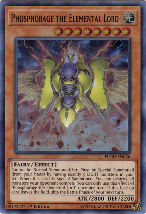 Phosphorage the Elemental Lord [FLOD-EN026] Super Rare | Card Merchant Takapuna