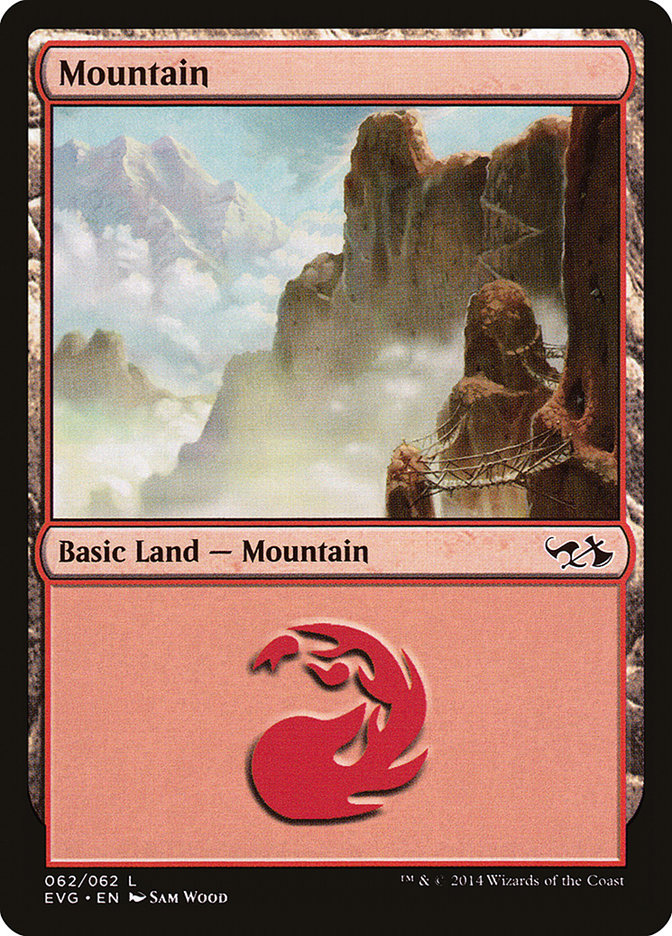 Mountain (62) (Elves vs. Goblins) [Duel Decks Anthology] | Card Merchant Takapuna