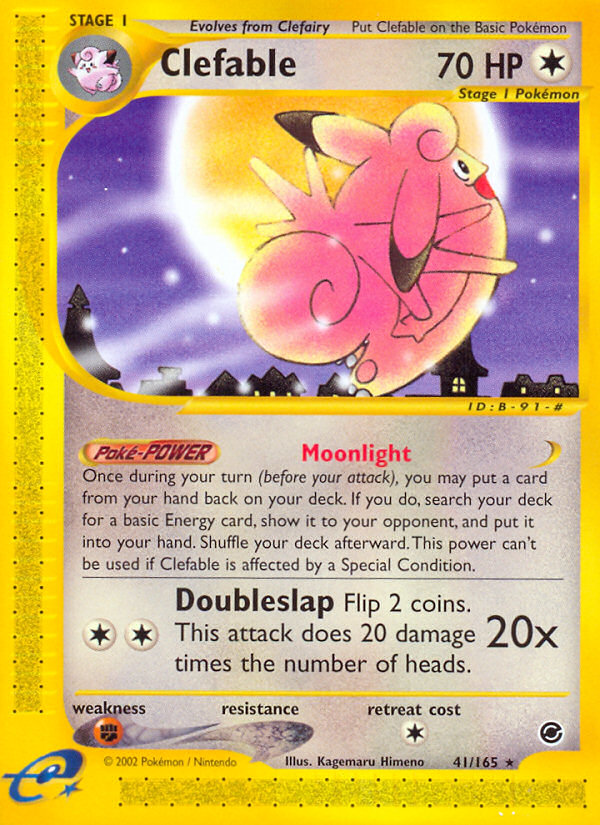 Clefable (41/165) [Expedition: Base Set] | Card Merchant Takapuna