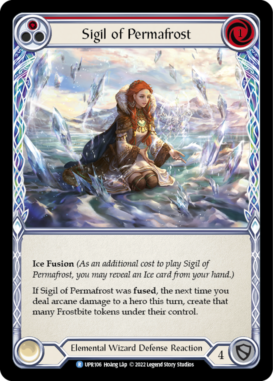 Sigil of Permafrost (Red) [UPR106] (Uprising)  Rainbow Foil | Card Merchant Takapuna