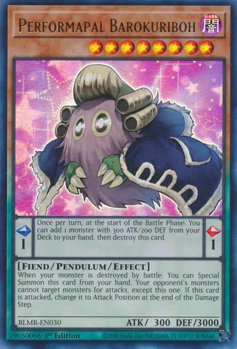 Performapal Barokuriboh [BLMR-EN030] Ultra Rare | Card Merchant Takapuna