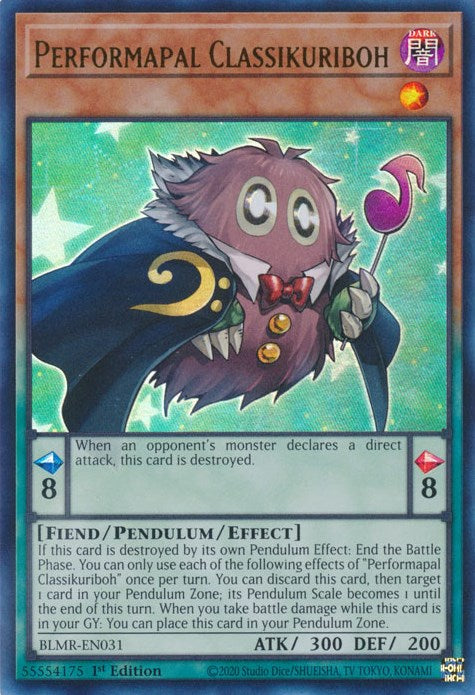 Performapal Classikuriboh [BLMR-EN031] Ultra Rare | Card Merchant Takapuna