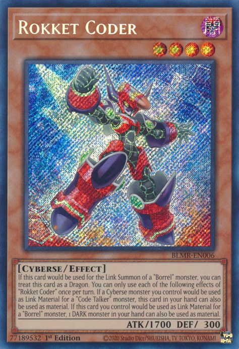 Rokket Coder [BLMR-EN006] Secret Rare | Card Merchant Takapuna