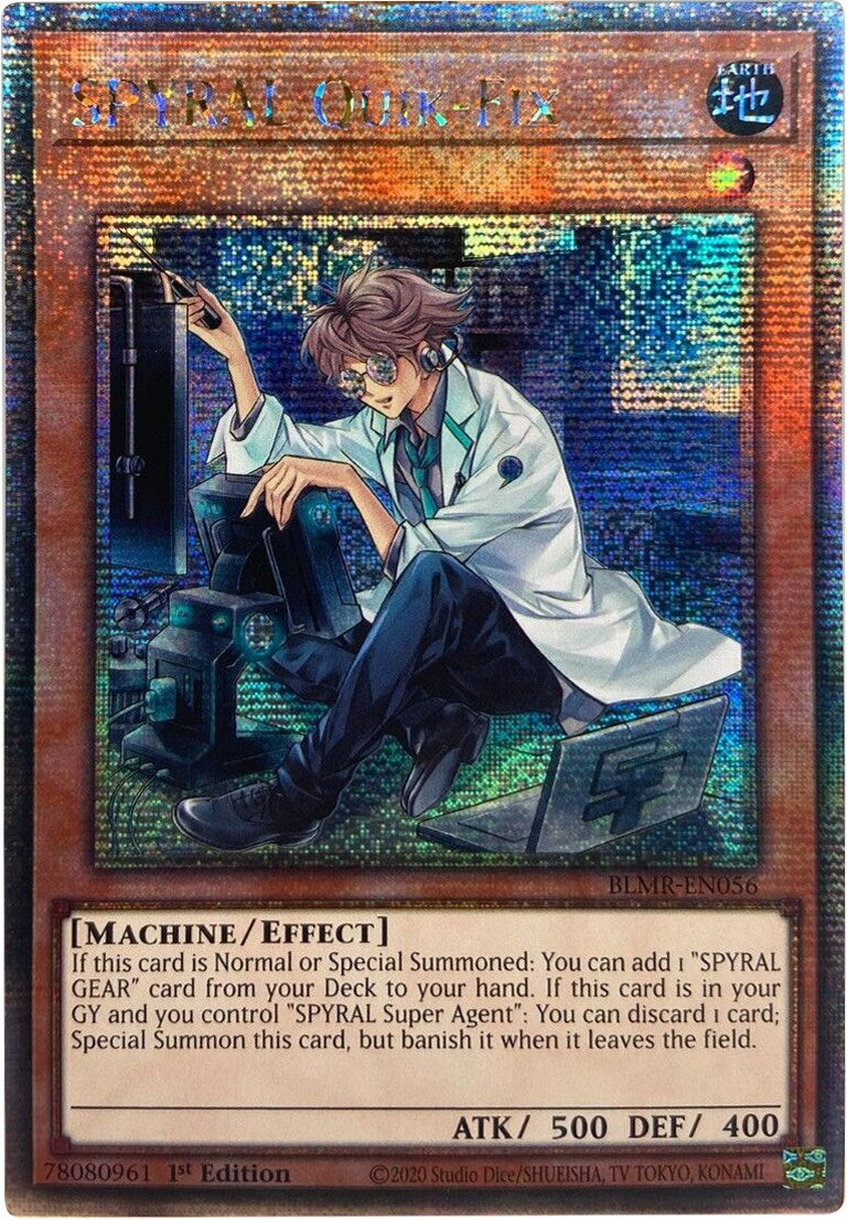 SPYRAL Quik-Fix [BLMR-EN056] Quarter Century Secret Rare | Card Merchant Takapuna