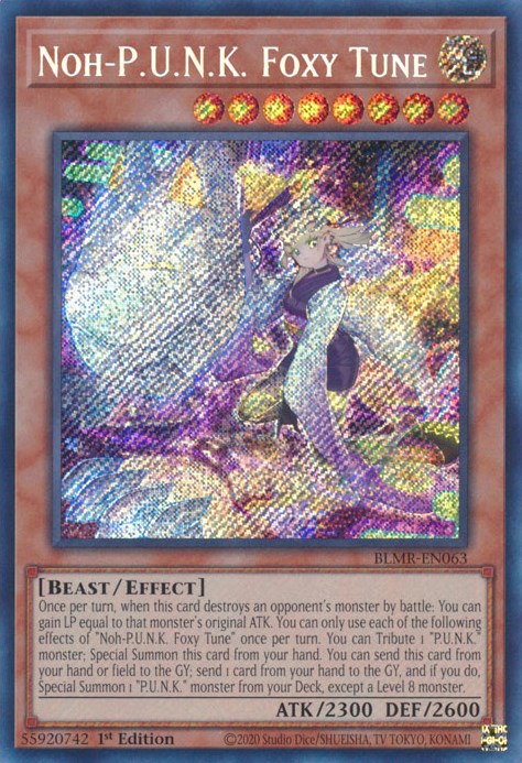 Noh-P.U.N.K. Foxy Tune [BLMR-EN063] Secret Rare | Card Merchant Takapuna