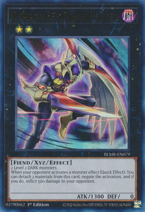 Number 65: Djinn Buster [BLMR-EN079] Ultra Rare | Card Merchant Takapuna