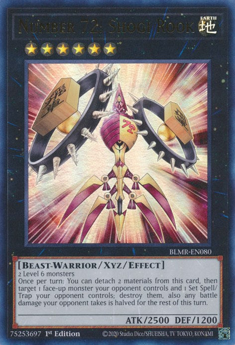 Number 72: Shogi Rook [BLMR-EN080] Ultra Rare | Card Merchant Takapuna