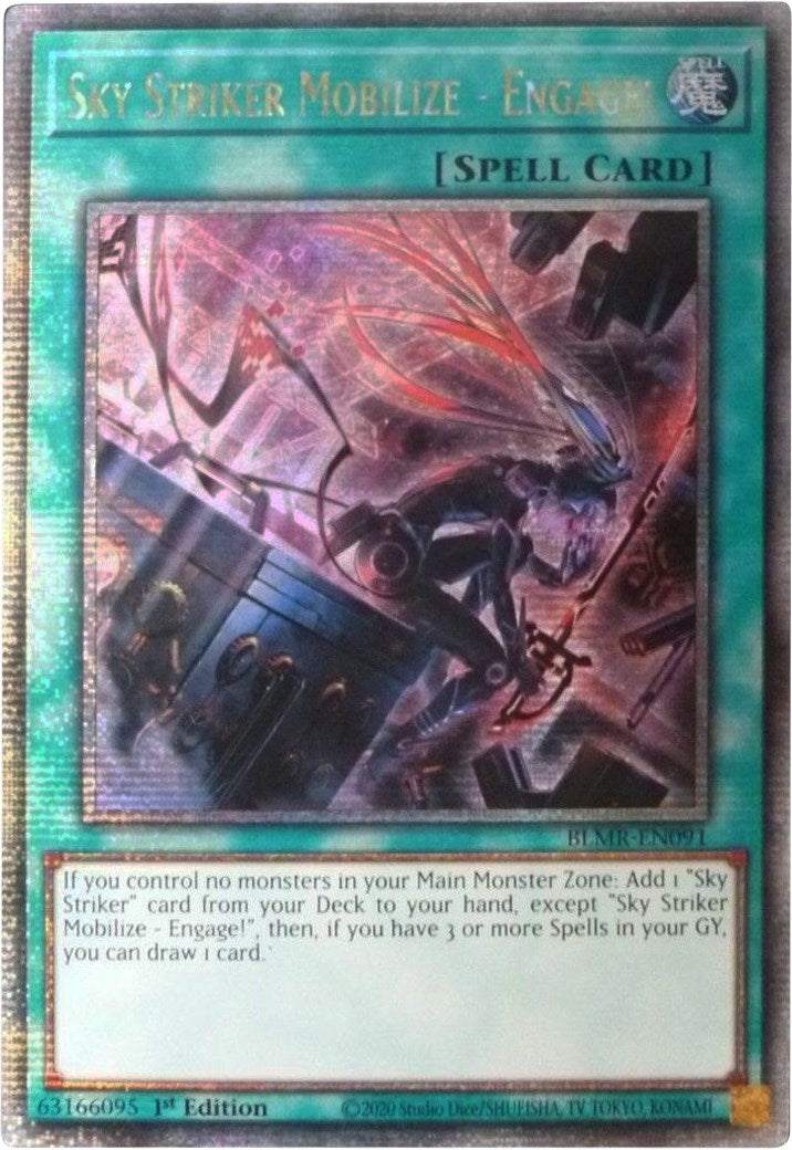 Sky Striker Mobilize - Engage! [BLMR-EN091] Quarter Century Secret Rare | Card Merchant Takapuna