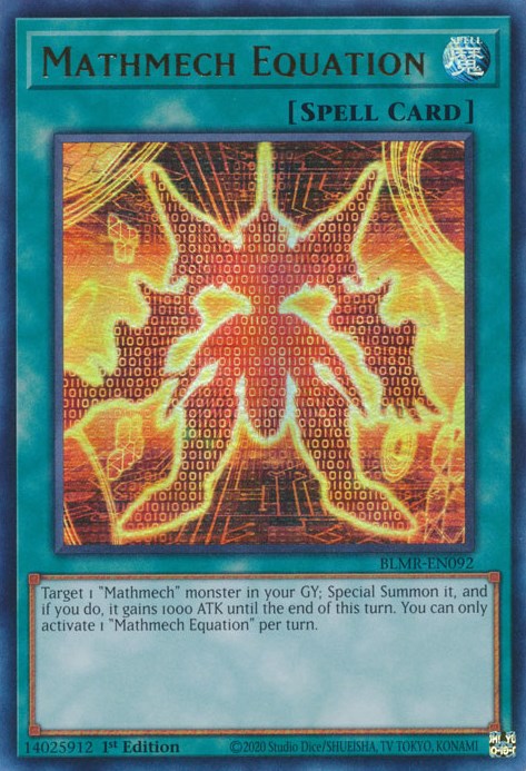Mathmech Equation [BLMR-EN092] Ultra Rare | Card Merchant Takapuna