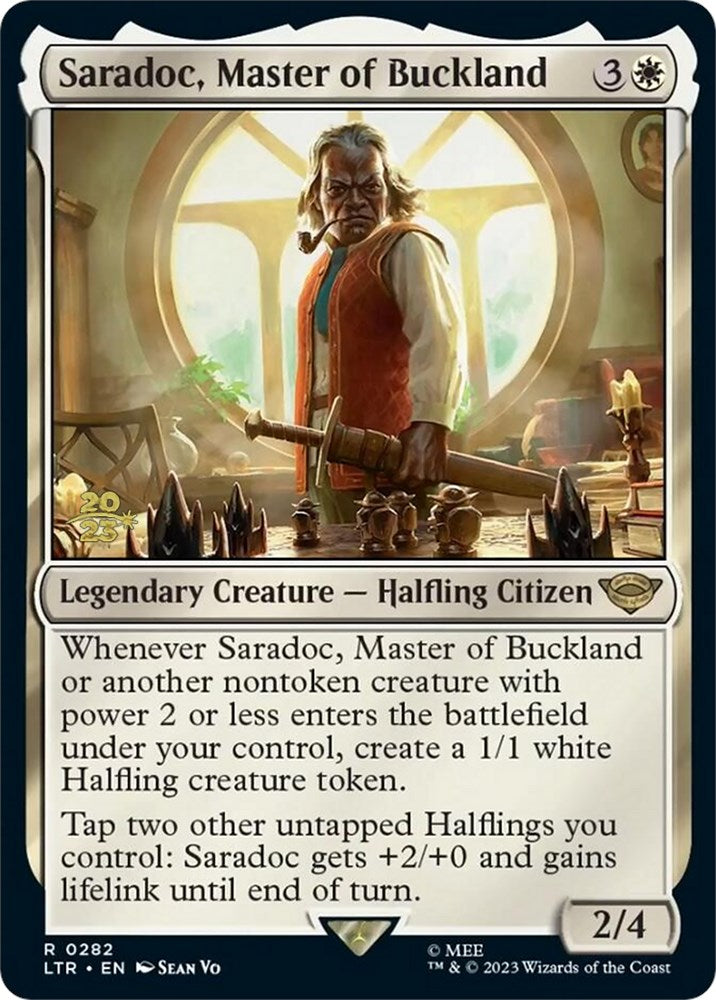 Saradoc, Master of Buckland [The Lord of the Rings: Tales of Middle-Earth Prerelease Promos] | Card Merchant Takapuna
