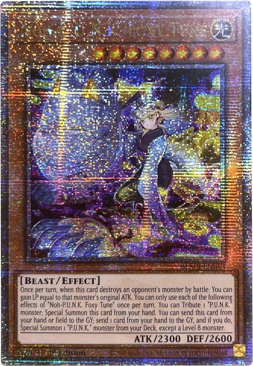 Noh-P.U.N.K. Foxy Tune [BLMR-EN063] Quarter Century Secret Rare | Card Merchant Takapuna