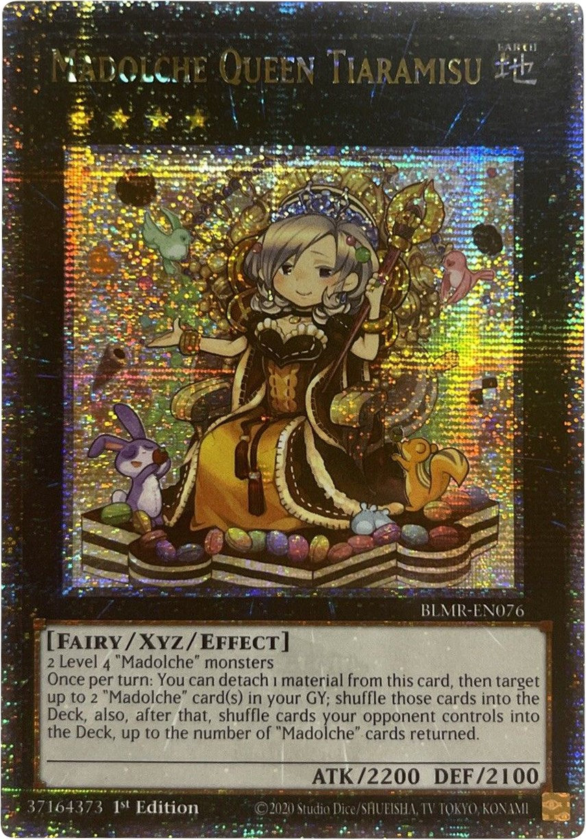 Madolche Queen Tiaramisu [BLMR-EN076] Quarter Century Secret Rare | Card Merchant Takapuna
