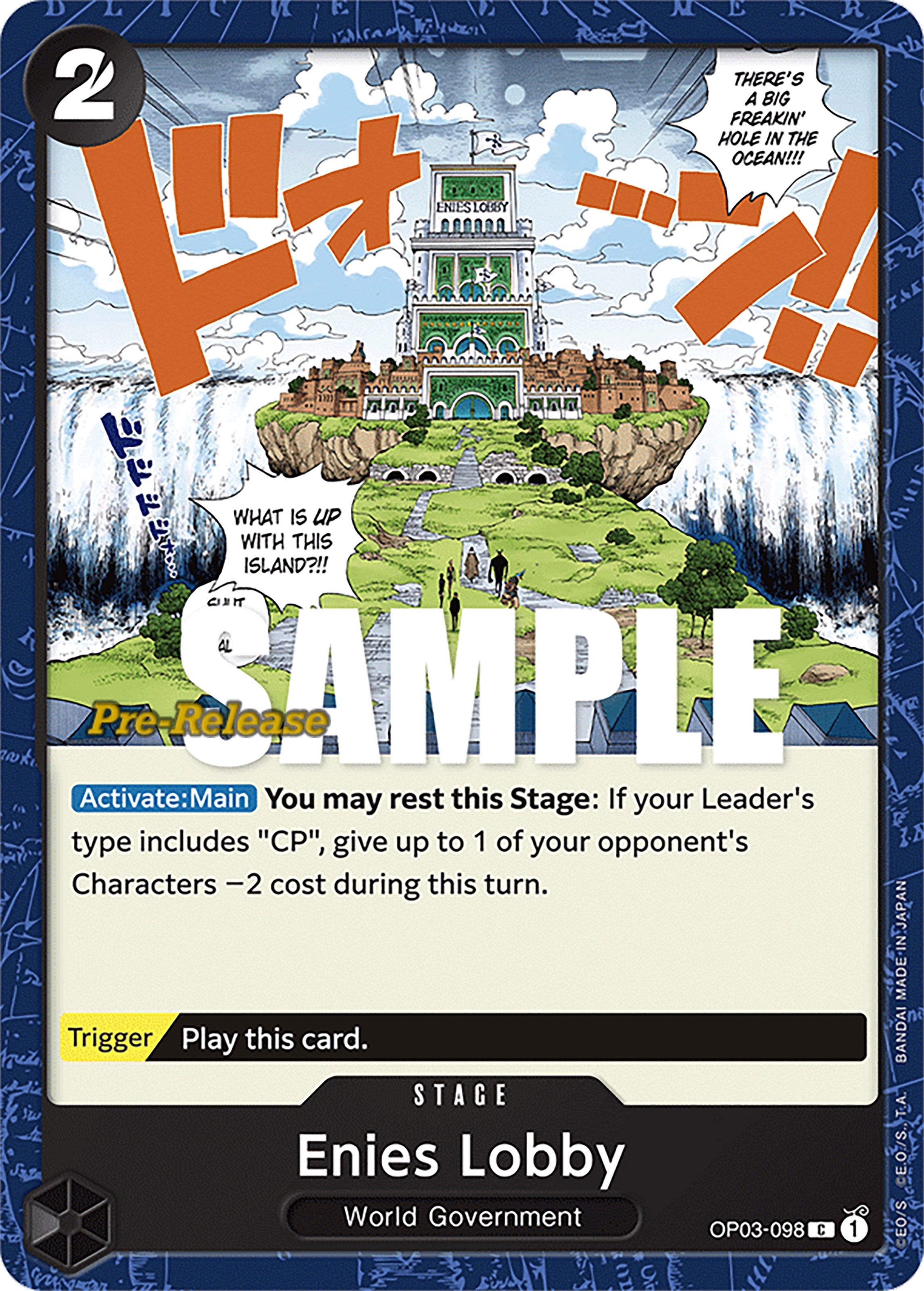 Enies Lobby [Pillars of Strength Pre-Release Cards] | Card Merchant Takapuna