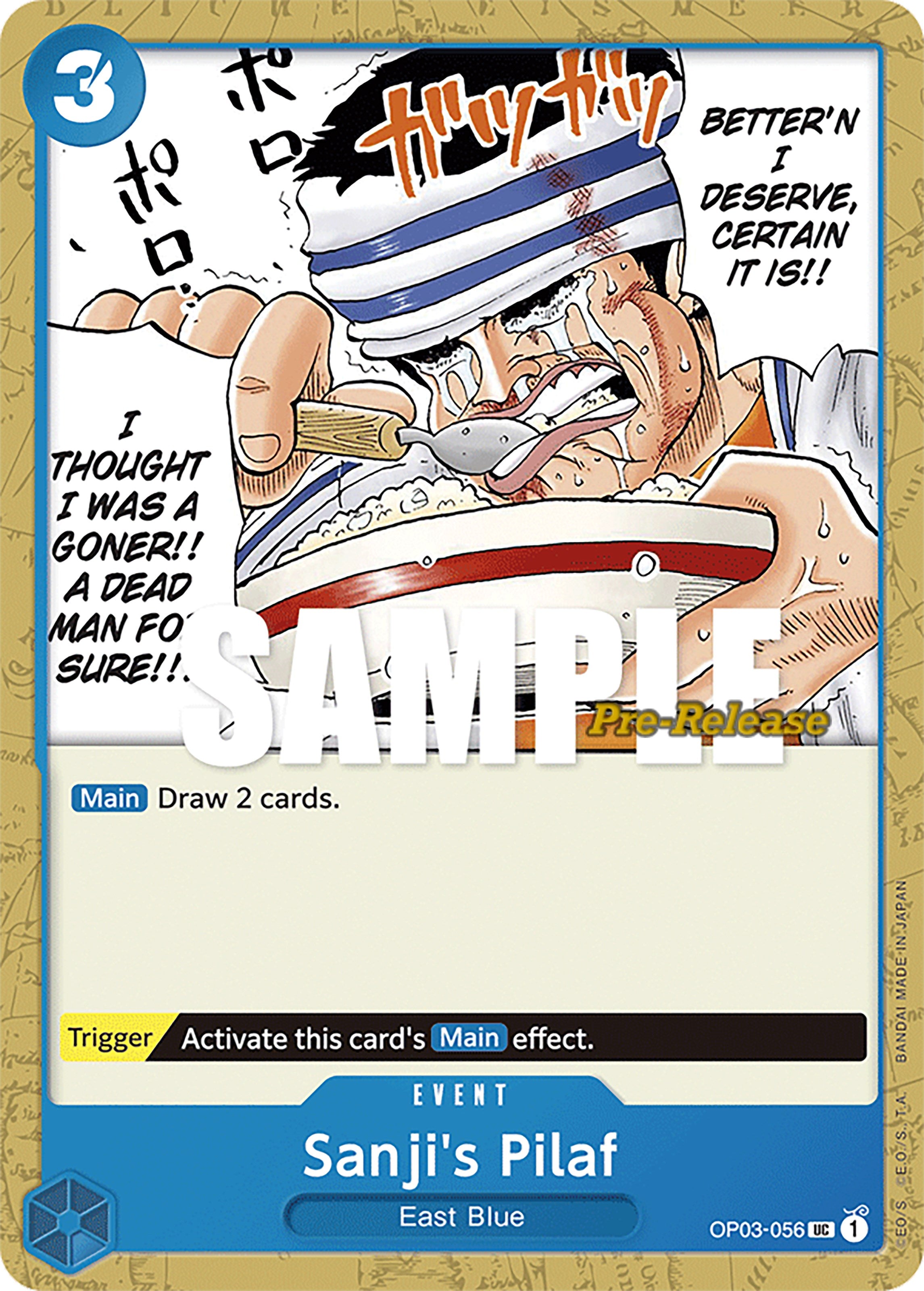 Sanji's Pilaf [Pillars of Strength Pre-Release Cards] | Card Merchant Takapuna