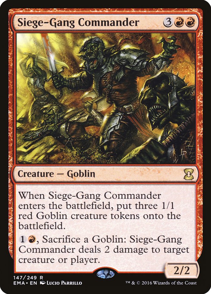 Siege-Gang Commander [Eternal Masters] | Card Merchant Takapuna