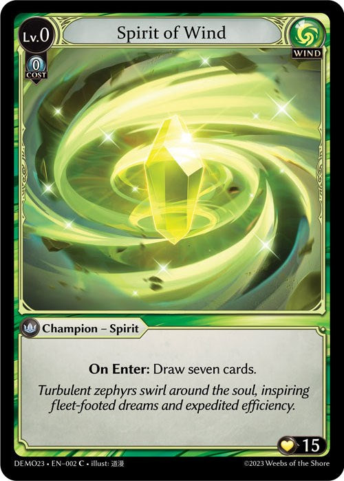 Spirit of Wind (002) [2023 Demo Deck] | Card Merchant Takapuna