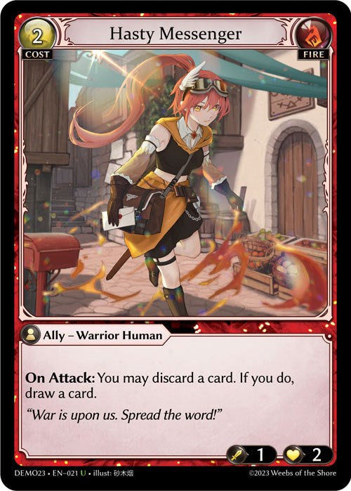 Hasty Messenger (021) [2023 Demo Deck] | Card Merchant Takapuna