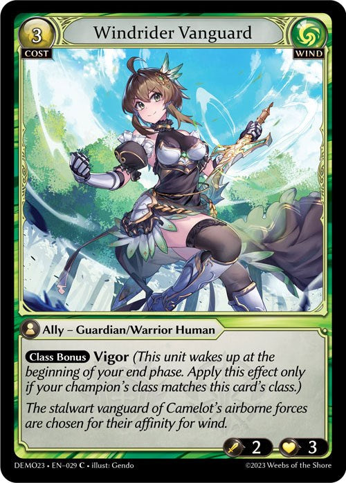 Windrider Vanguard (029) [2023 Demo Deck] | Card Merchant Takapuna