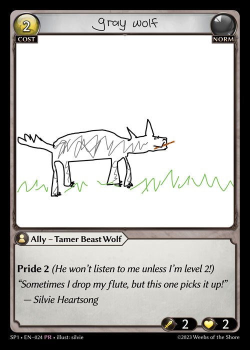 Gray Wolf (024) [Supporter Pack 1] | Card Merchant Takapuna