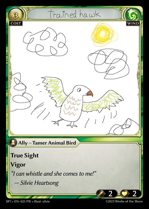 Trained Hawk (025) [Supporter Pack 1] | Card Merchant Takapuna