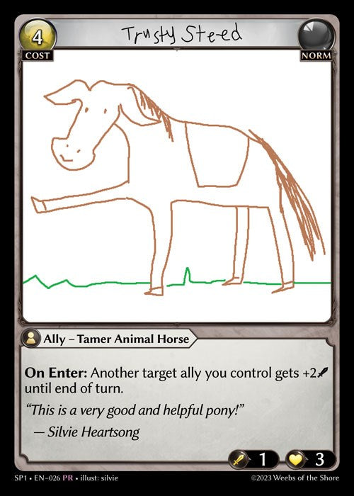 Trusty Steed (026) [Supporter Pack 1] | Card Merchant Takapuna