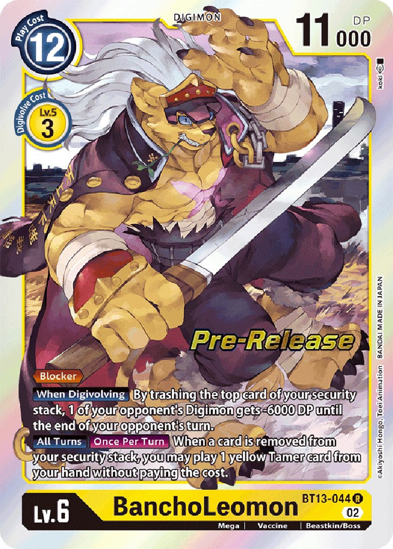 BanchoLeomon [BT13-044] [Versus Royal Knight Booster Pre-Release Cards] | Card Merchant Takapuna