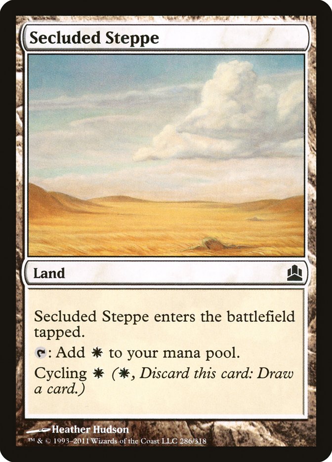 Secluded Steppe [Commander 2011] | Card Merchant Takapuna